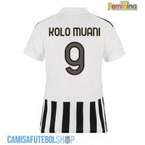 Camisa de time de futebol Juventus Randal Kolo Muani #9 Replicas 1º Equipamento Feminina 2026-27 Manga Curta